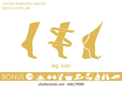 Leg icon vector illustration eps10.