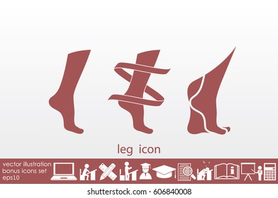 Leg icon vector illustration eps10.