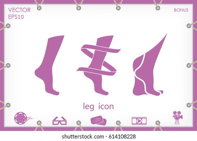 Leg icon vector illustration eps10.