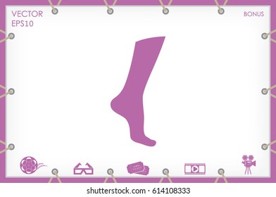 Leg icon vector illustration eps10.