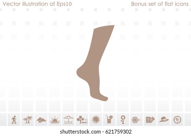 Leg icon vector illustration eps10.