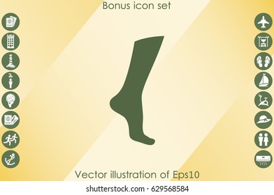 Leg icon vector illustration eps10.