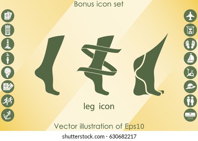 Leg icon vector illustration eps10.