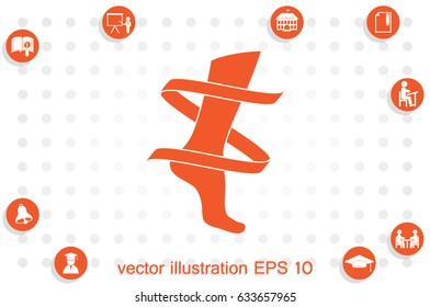 Leg icon vector illustration eps10.