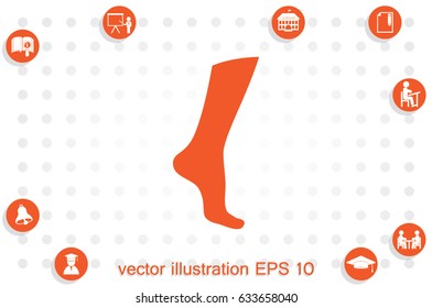 Leg icon vector illustration eps10.