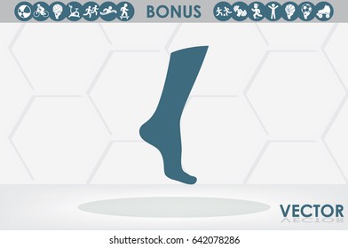 Leg icon vector illustration eps10.