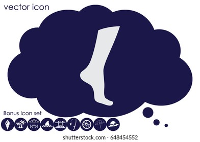 Leg icon vector illustration eps10.