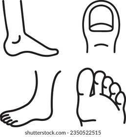 Leg Line Art Vektordesign