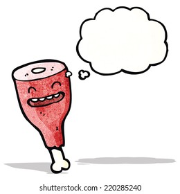 leg of meat cartoon character
