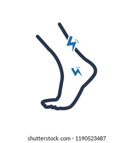 leg pain icon