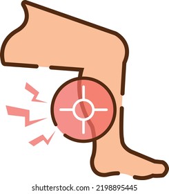 Leg Pain And Target Icons