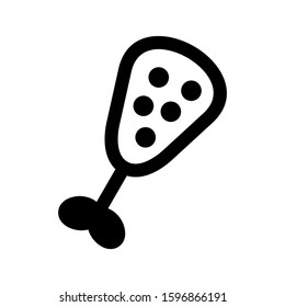 leg piece icon isolated sign symbol vector illustration - high quality black style vector icons
