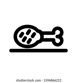 leg piece icon isolated sign symbol vector illustration - high quality black style vector icons
