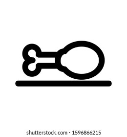 leg piece icon isolated sign symbol vector illustration - high quality black style vector icons
