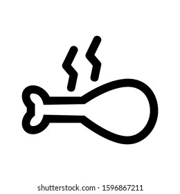 leg piece icon isolated sign symbol vector illustration - high quality black style vector icons
