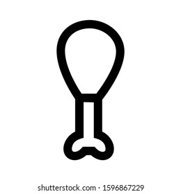 leg piece icon isolated sign symbol vector illustration - high quality black style vector icons
