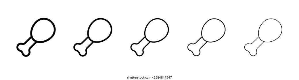 Leg piece icon Vector logo sign