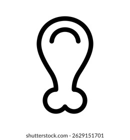 Leg Piece Icon Vector Symbol Design Illustration