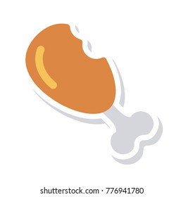 leg piece sticker icon 