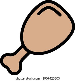 icono de la línea de color del vector de la pieza