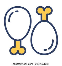 ícono de línea de la pieza vectorial de la pierna. Icono de línea vector simple