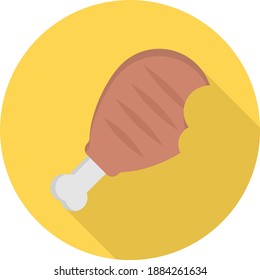 leg piece vector colour flat icon