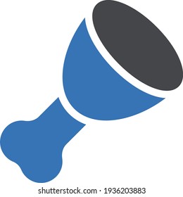 icono de color de glifo vectorial de pieza de pierna