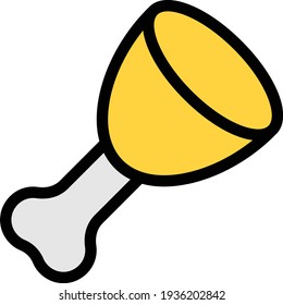 Vektorgrafik-Symbol für Bein-Stück