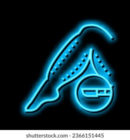 leg plastic surgery neon light sign vector. leg plastic surgery illustration