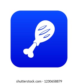 Leg of pork icon digital blue for any design isolated on white vector illustration