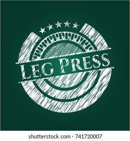 Leg Press chalkboard emblem