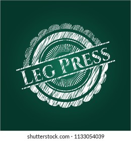 Leg Press with chalkboard texture