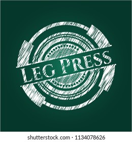 Leg Press with chalkboard texture