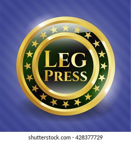 Leg Press gold emblem or badge