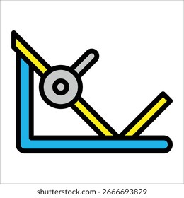 Elemento de icono de Prensa de pierna para diseño