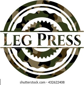 Leg Press on camo pattern