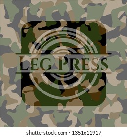 Leg Press on camo texture