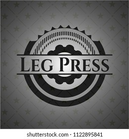 Leg Press realistic dark emblem