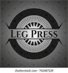 Leg Press realistic dark emblem