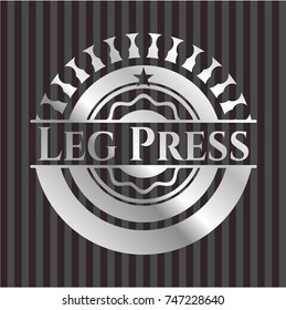 Leg Press silver shiny emblem