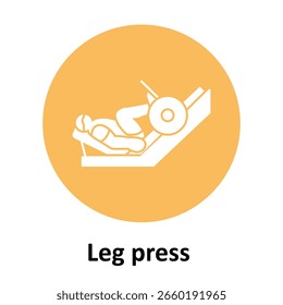 Leg pressione Ícone de Vetor que pode facilmente modificar ou editar
