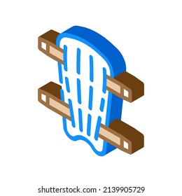 leg protection isometric icon vector. leg protection sign. isolated symbol illustration