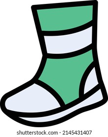 leg shoe Vector illustration on a transparent background.Premium quality symbols.Stroke vector       icon for concept and graphic design.