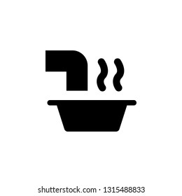 leg soak outline icon. Signs and symbols can be used for web, logo, mobile app, UI, UX
