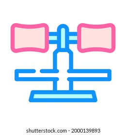 leg support gym equipment color icon vector. leg support gym equipment sign. isolated symbol illustration