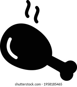 leg vector glyph flat icon