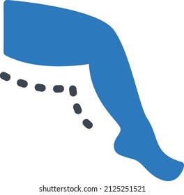 leg Vector illustration on a transparent background.Premium quality symmbols.Glyphs vector icon for concept and graphic design.