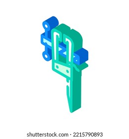 leg vice isometric icon vector. leg vice sign. isolated symbol illustration