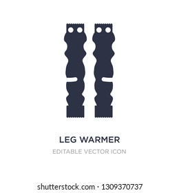 leg warmer icon on white background. Simple element illustration from Fashion concept. leg warmer icon symbol design.