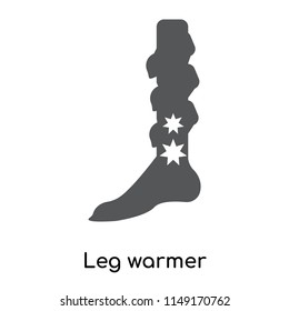 Leg warmer icon vector isolated on white background for your web and mobile app design, Leg warmer logo concept